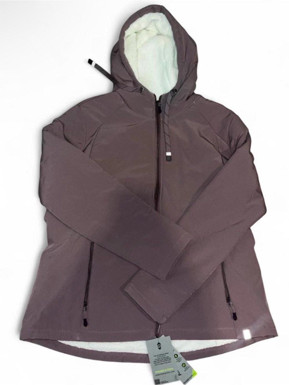 Free Country Women's Hooded Puffer Jacket - Dusty Mauve